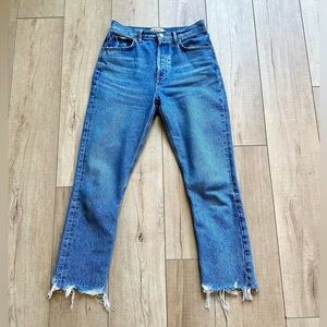 AGOLDE Raw Hem Riley Crop Size 26